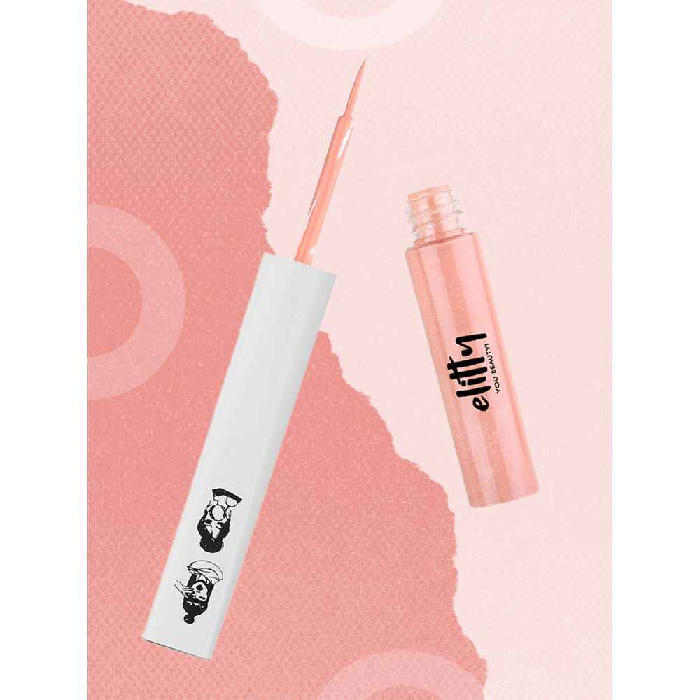 Buy Elitty Liquid Pop Coloured Eyeliner- Fading Love (Matte Peach) Makeup for Teens - 4 ml - Purplle