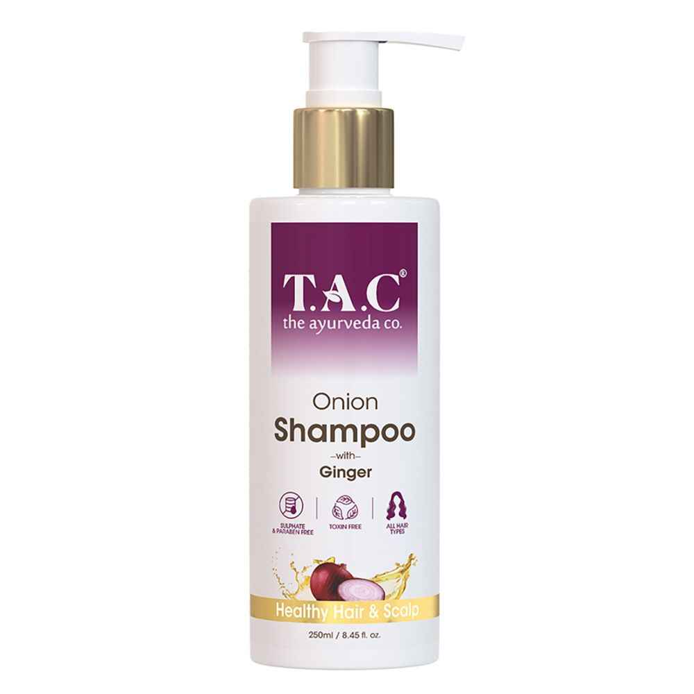 Buy TAC - The Ayurveda Co. Onion Hair Shampoo with Ginger for Healthy Hair and Scalp, 250ml - Purplle