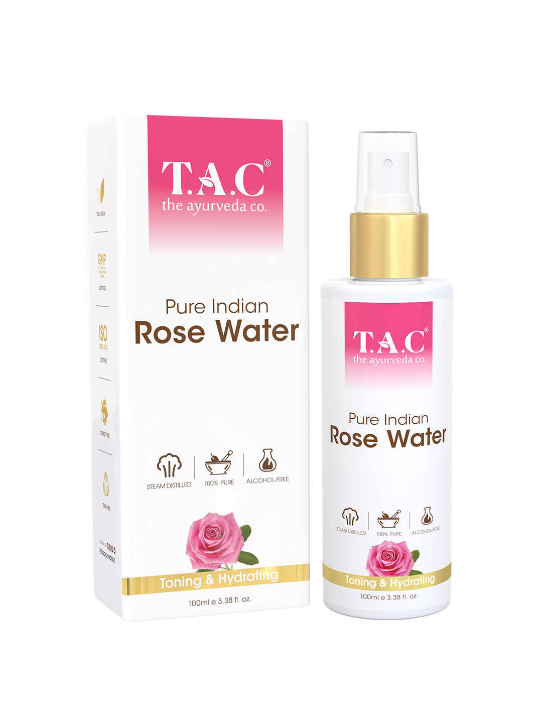 Buy TAC - The Ayurveda Co. Pure Indian Rose Water (100 ml) - Purplle