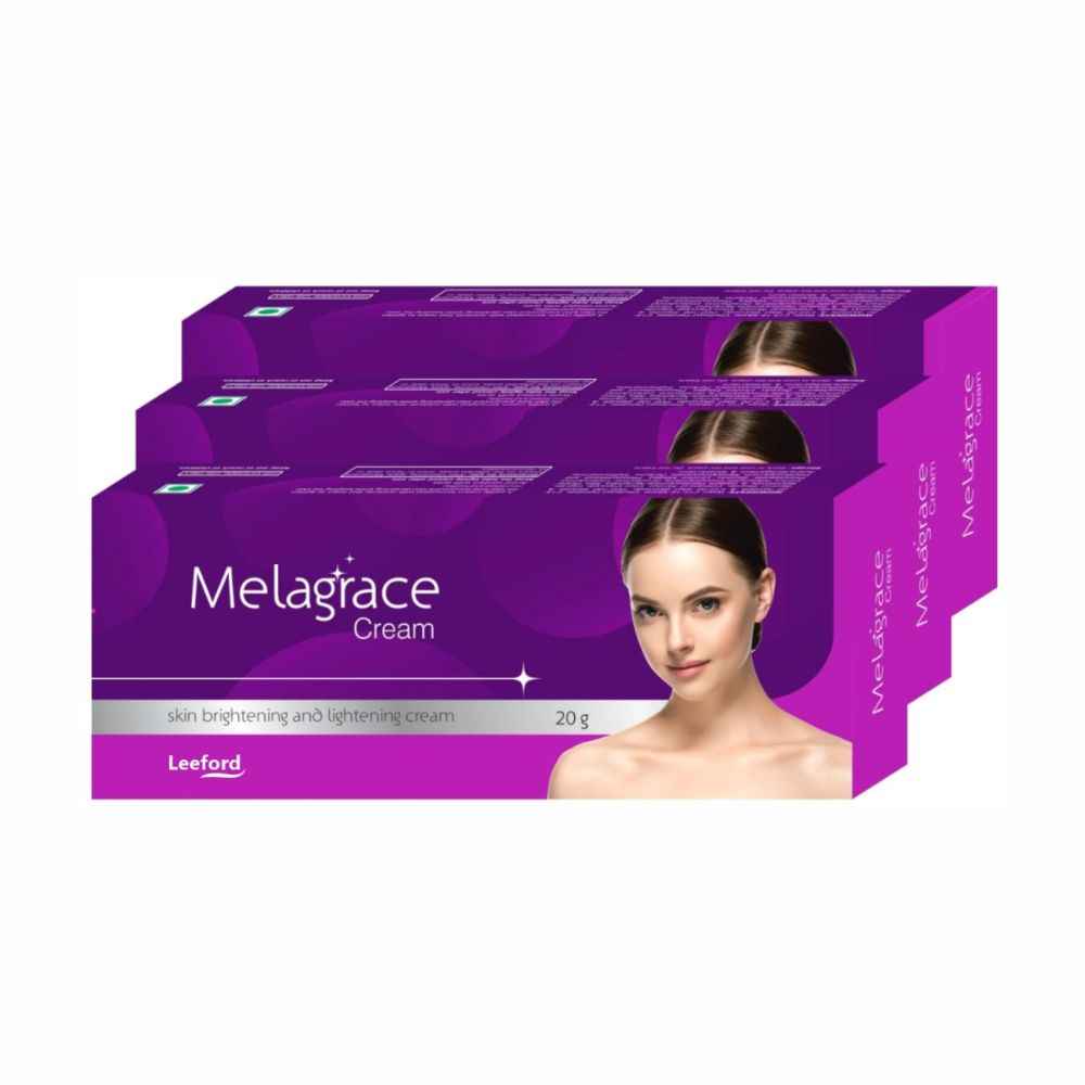 Buy Leeford Melagrace Cream for Fairness and Brightening 20g Each - Pack of 3 - Purplle