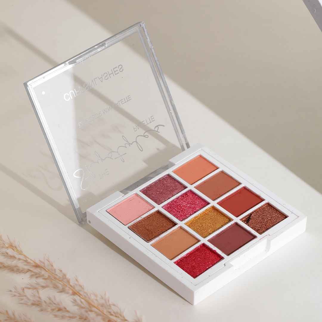 Buy Cuffs n Lashes x Shystyles | The Shystyles Palette | 12 Color Mini Palette - Beautiful Disaster - 12 gm - Purplle