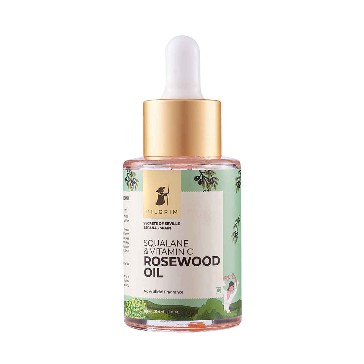 Buy Pilgrim Squalane & Vitamin C Rosewood Oil for Brightening & Smooth Skin - Purplle