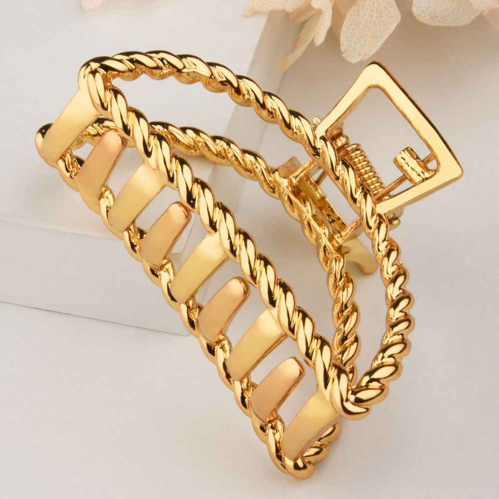 Buy Lilly & Sparkle Gold Toned Metal Claw Clip - Purplle