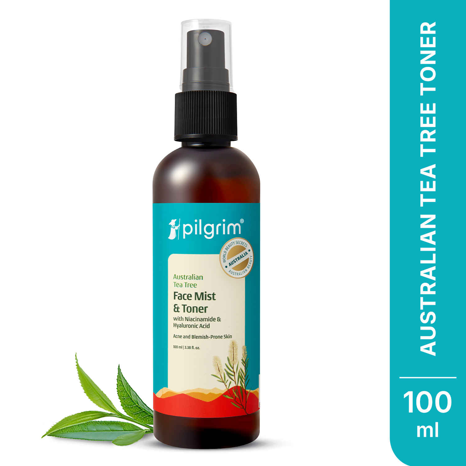 Buy Pilgrim Tea Tree Purifying Toner With Niacinamide & Hyaluronic Acid | Pore Cleansing, Pore Tightening (100 ml) - Purplle