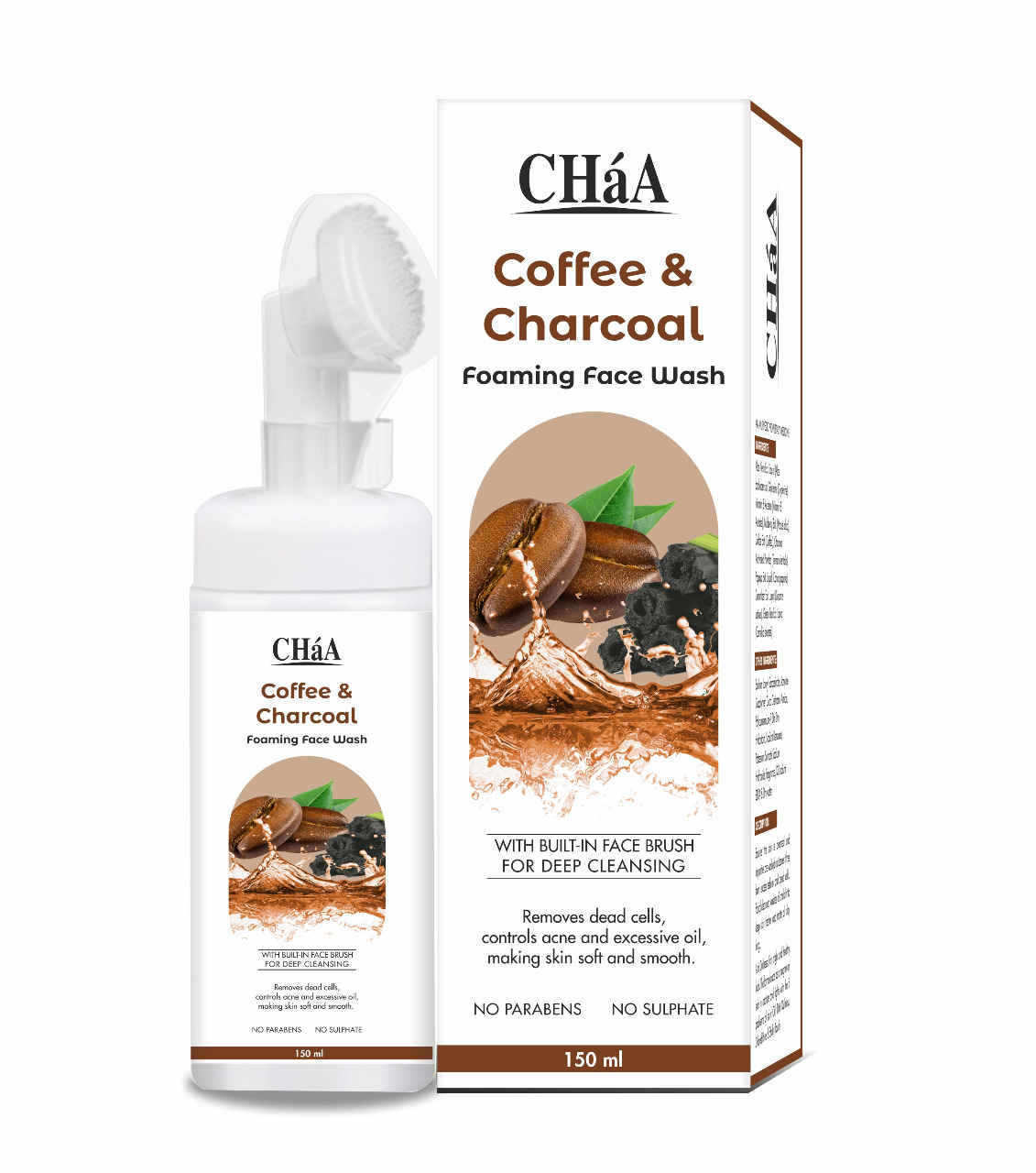 Buy CHaA Coffee and Charcoal Foaming Face Wash - Purplle