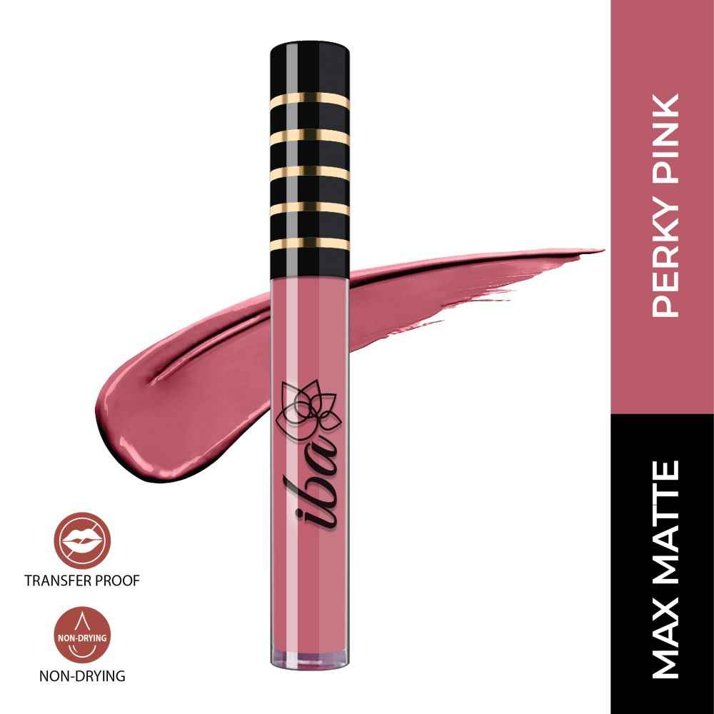 Buy Iba Maxx Matte Liquid Lipstick Shade - Perky Pink, 2.6 ml | Transfer proof |Vegan & Cruelty Free - Purplle