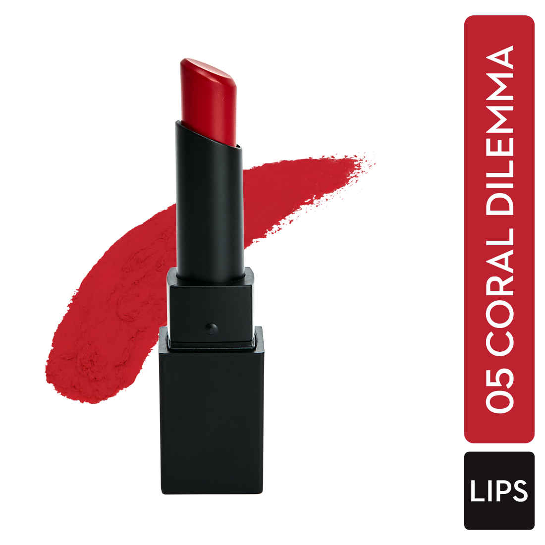 Buy SUGAR Cosmetics Nothing Else Matter Longwear Lipstick for Women | Lasts Up To 8+ Hours| Enriched with Vitamin E | 100% Vegan | 3.2gm - 05 Coral Dilemma - Purplle