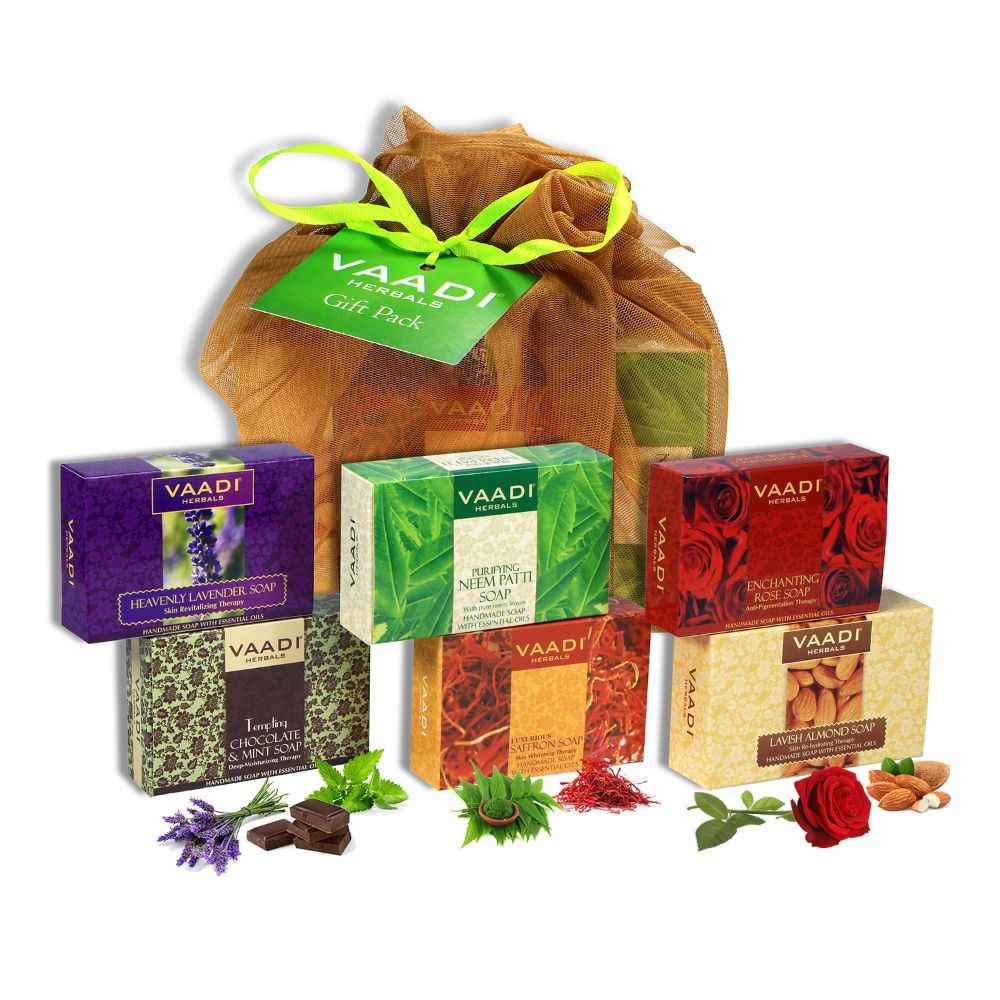 Buy Vaadi Herbals Assorted Soaps Gift Pack (450 gm) - Purplle