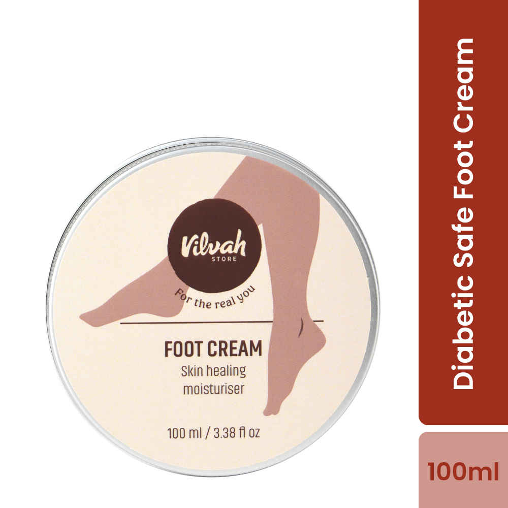Buy Vilvah Store Foot Cream | For Dry And Cracked Feet | Moisturizes Rough Heels| Softens The Chapped Or Calloused Feet | Suitable For All Skin Types| Suitable For Men & Women | 100 ml - Purplle