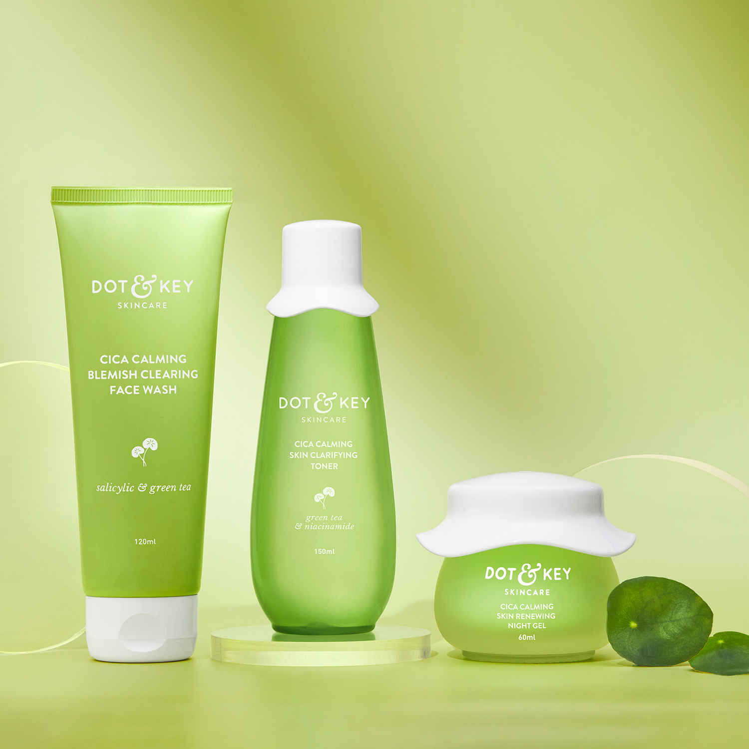 Buy Dot & Key Acne Free Day & Night C-T-M Kit|Face wash,Toner,Night Gel Combo of 3 - Purplle