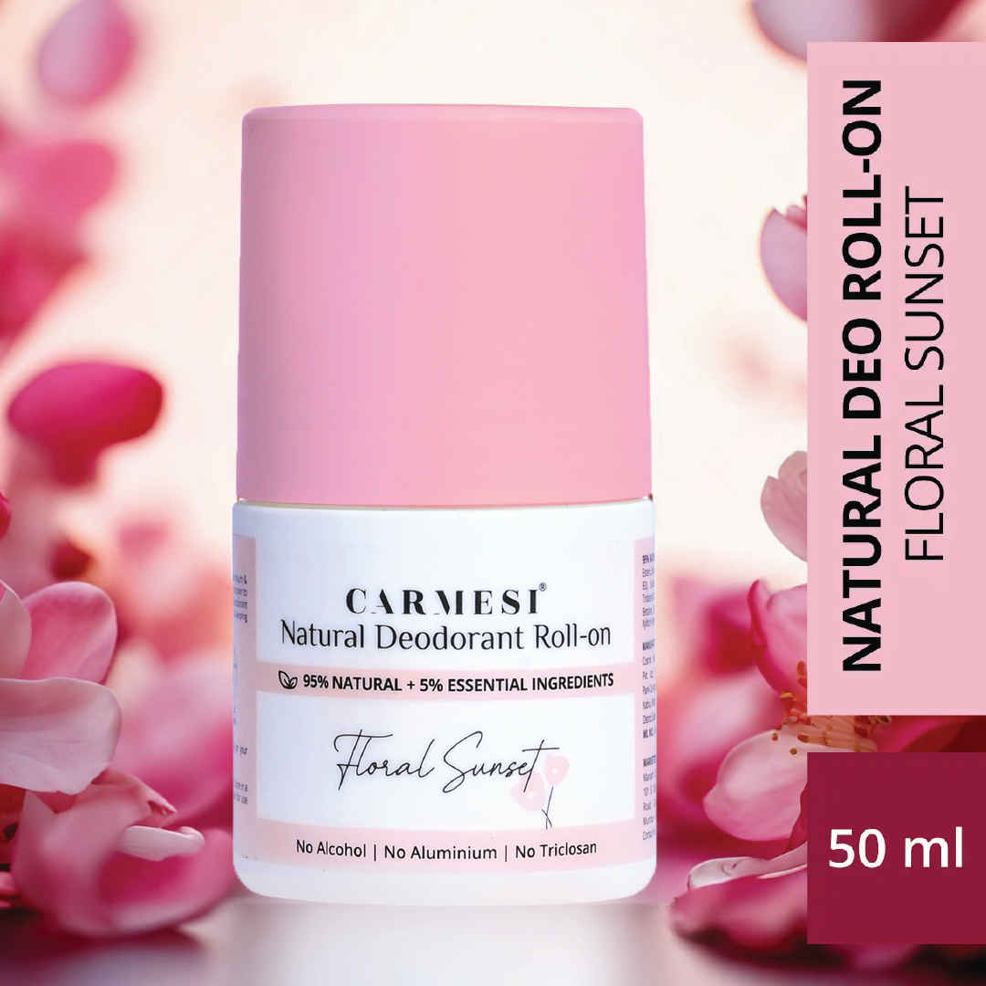Buy Carmesi Natural Deodorant Roll-on - Floral Sunset,50 ml - Purplle
