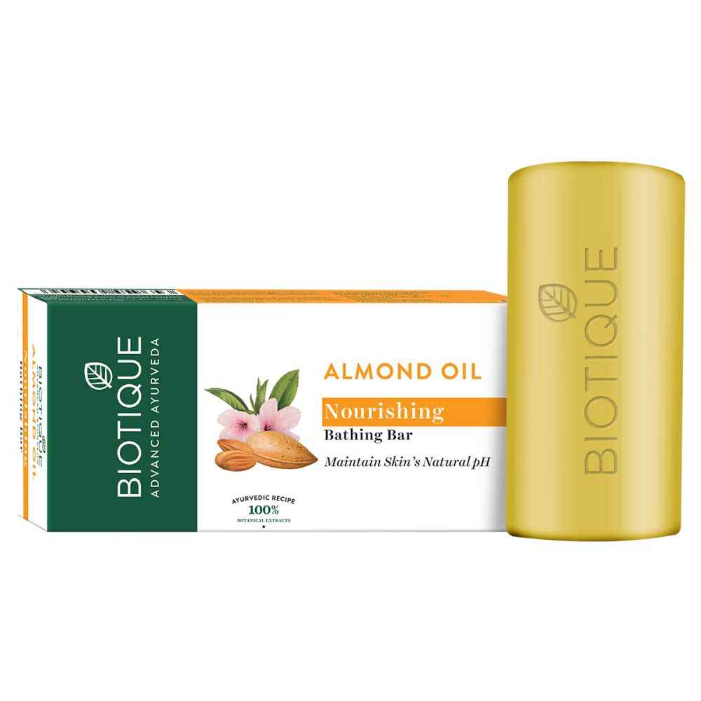 Buy Biotique Almond Oil Nourishing Bathing Bar 150g - Purplle