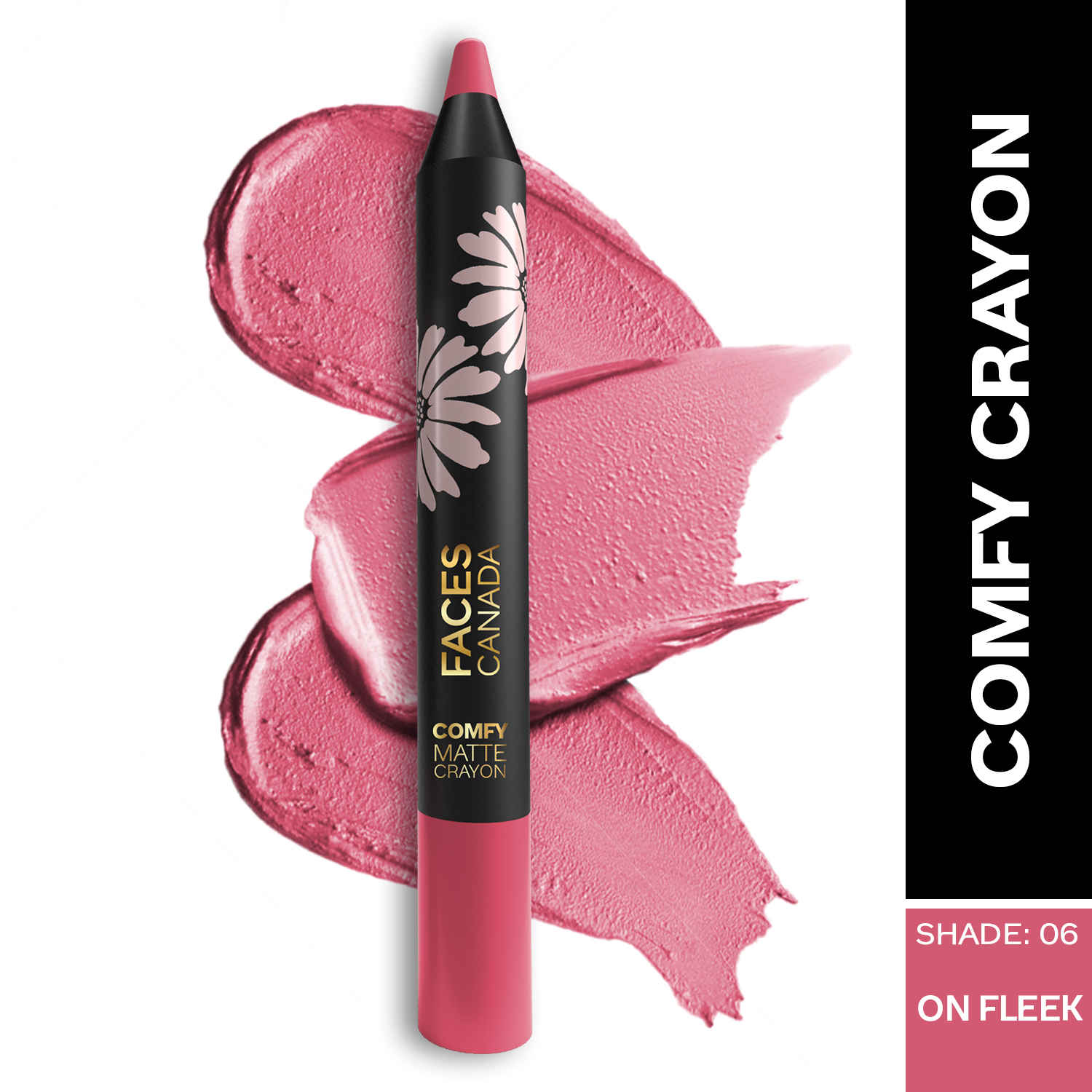 Buy FACES CANADA Comfy Matte Crayon I Creamy Matte I Chamomile & Shea Butter I Alcohol-free I On fleek 06 2.8 gm - Purplle