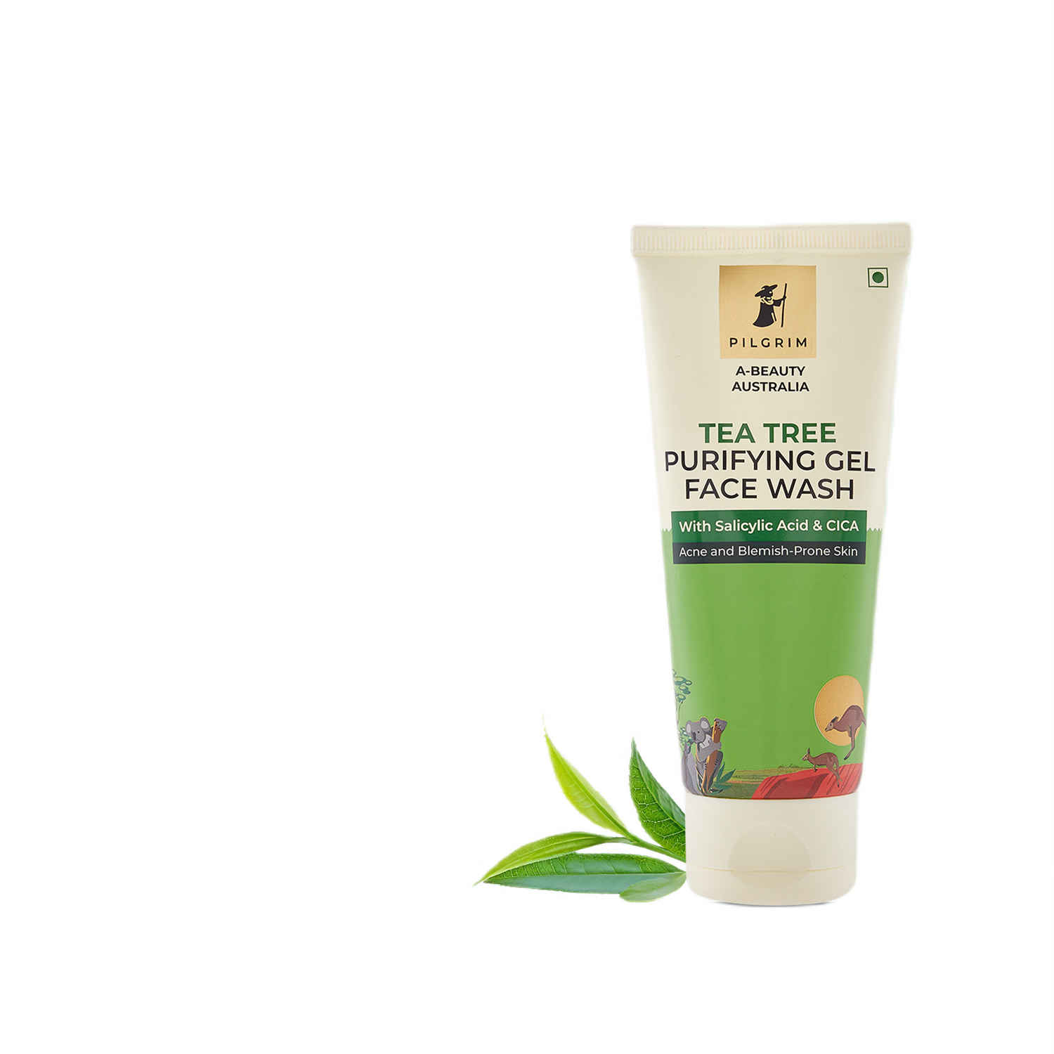 Buy Pilgrim Australian Tea Tree oil-balance gel face wash helps in oil control for oily & acne-prone skin 100 ml - Purplle
