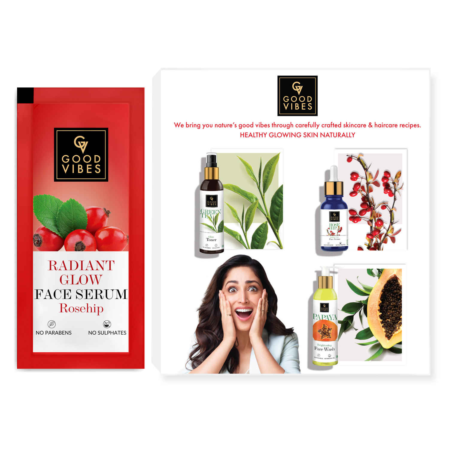Buy Good Vibes RoseHip Serum Sample Sachet ,1 ml - Purplle