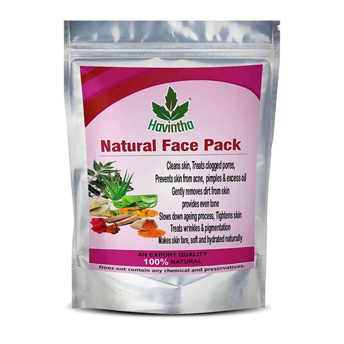 Buy Havintha Face Pack for Skin Fairness Brightening (227 gm) - Purplle