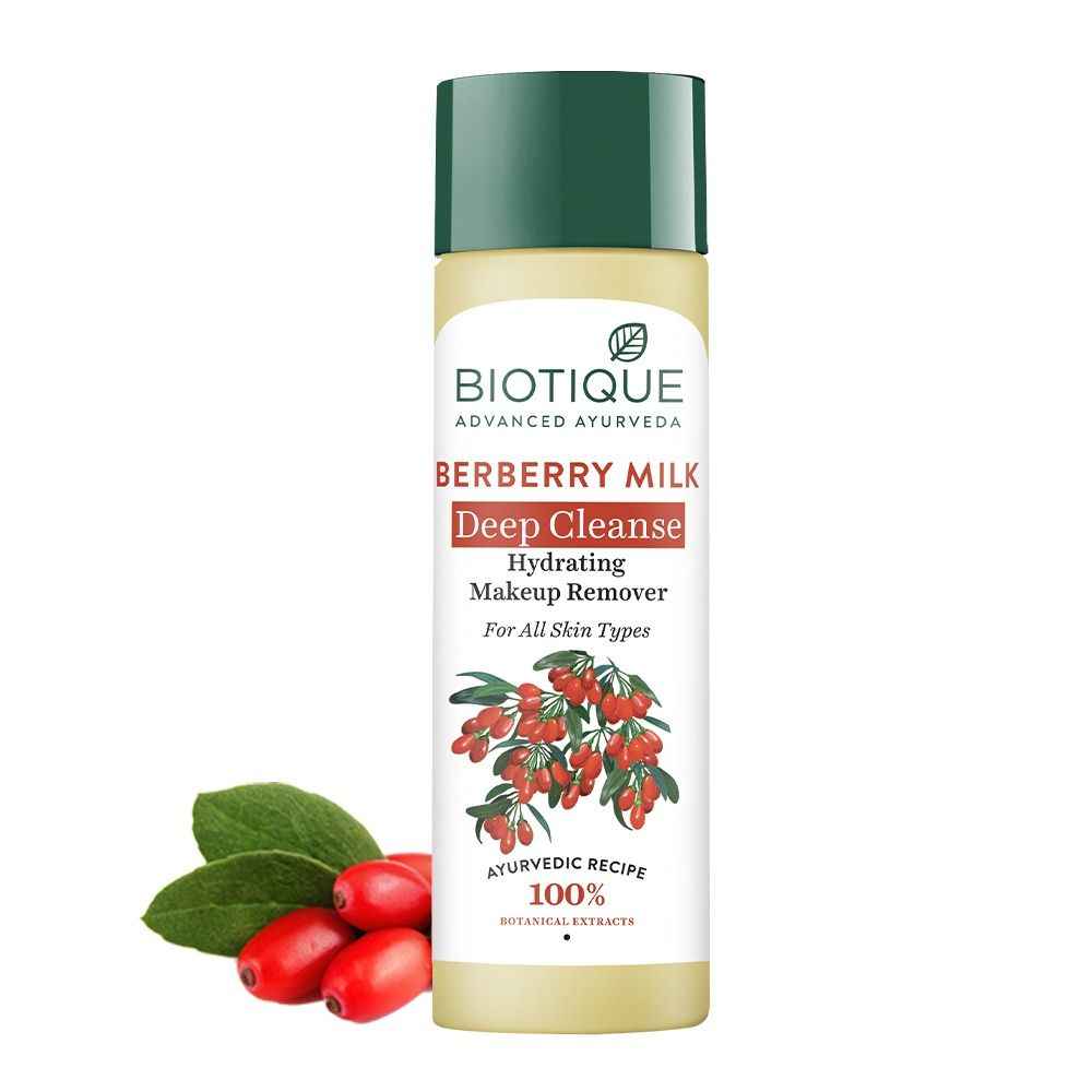 Buy Biotique Berberry Milk Deep Cleanse Hydrating Makeup Remover (120 ml) - Purplle
