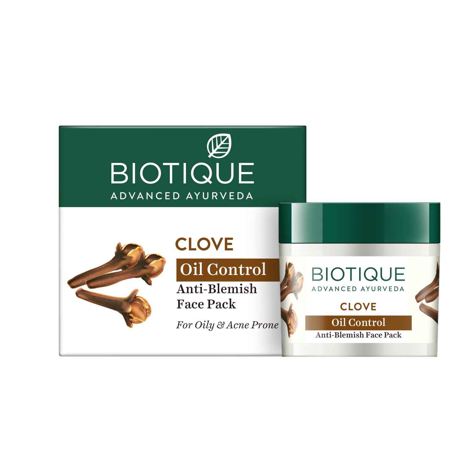 Buy Biotique Bio Clove Purifying Anti- Blemish Face Pack For Oily & Acne Prone Skin (75 gm) - Purplle