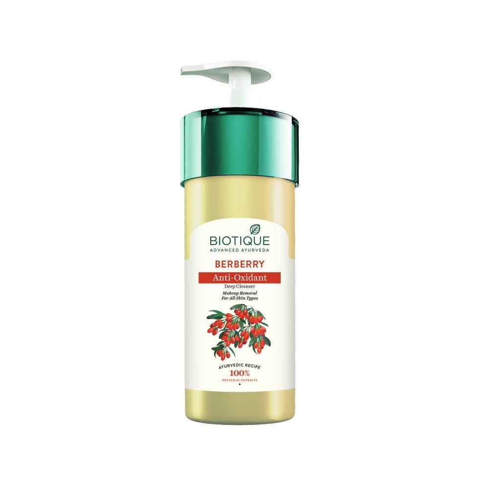 Buy Biotique Berberry Milk Deep Cleanse Hydrating Make Remover 800 ml - Purplle