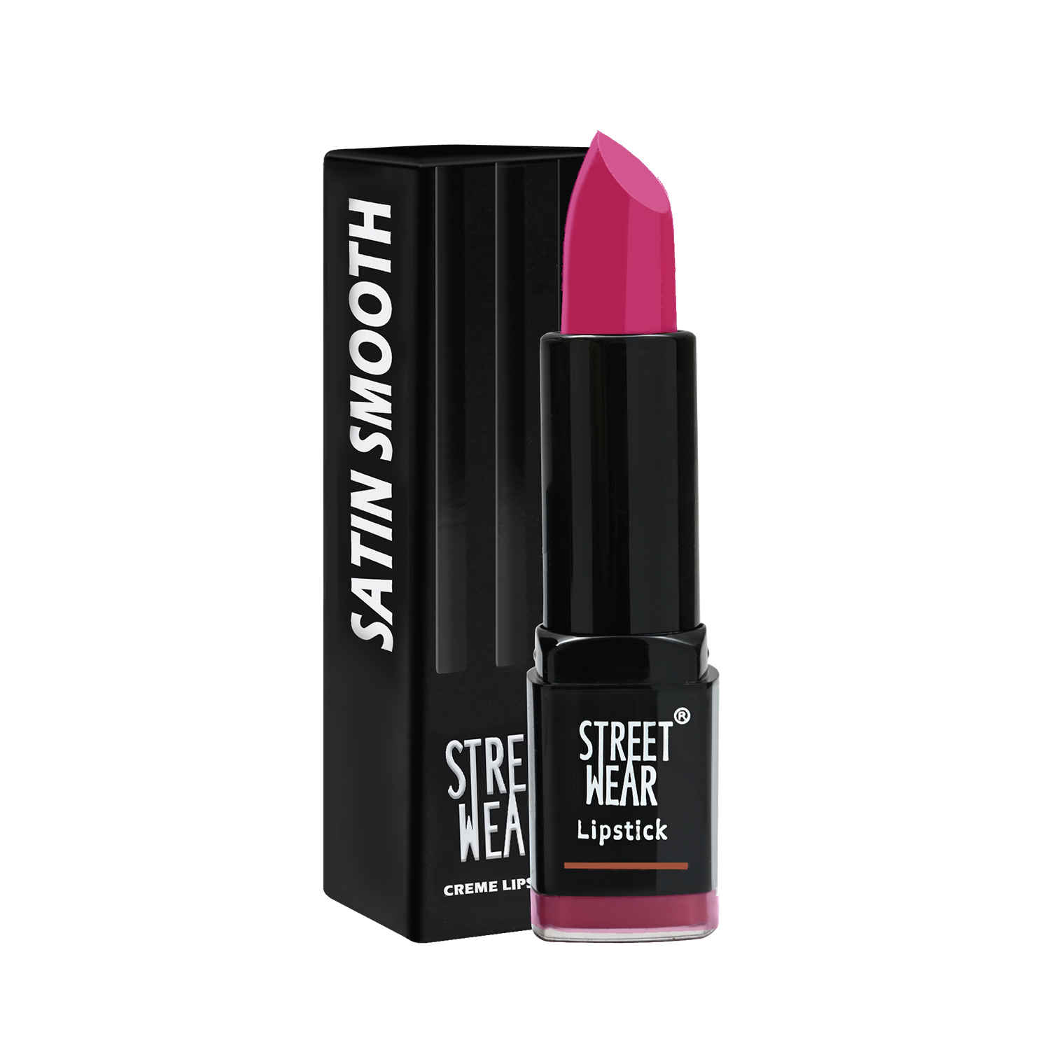 Buy STREET WEAR® Satin Smooth Lipstick -PINK FANTASY (Pink) - 4.2 gms - Longwear Creme Lipstick, Moisturizing, Creamy Formuation, 100% Color payoff, Enriched with Aloe vera, Vitamin E and Shea Butter - Purplle