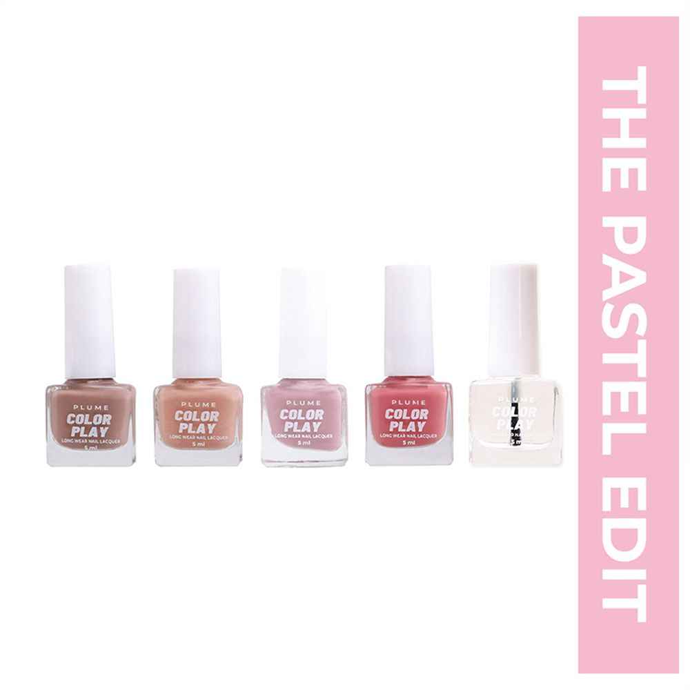 Buy Plume Color Play Long Wear Nail Lacquer, THE PASTEL EDIT - Purplle