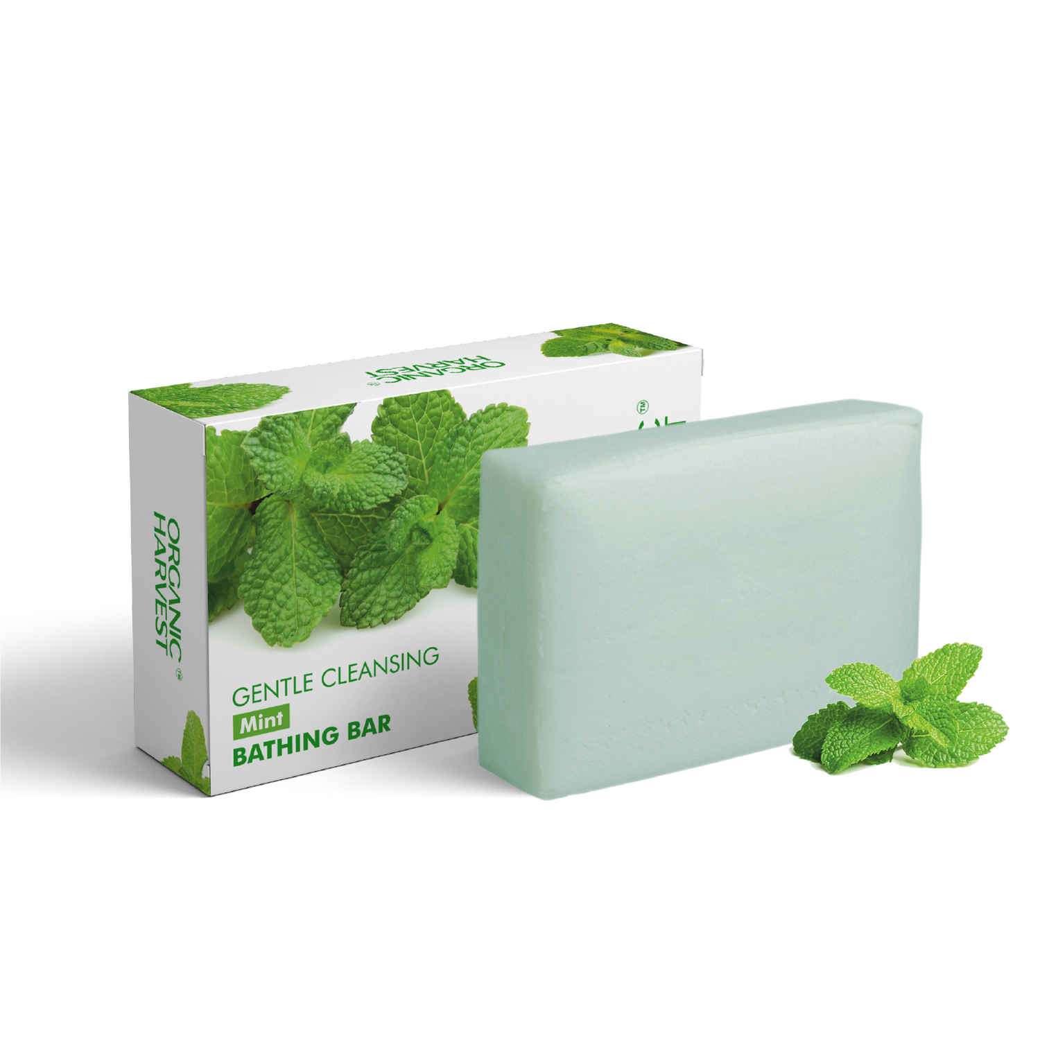 Buy Organic Harvest Mint Soap Bathing Bar, For Skin Moisturisation, Ideal For All Skin Types, 100% Organic, Chemical, Paraben & Sulphate Free a€“ 125 gm Each (Pack of 1) - Purplle