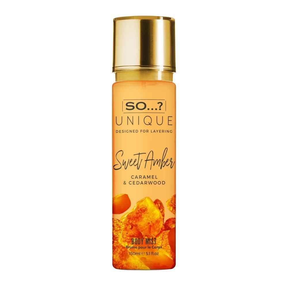 Buy SO…? Unique Sweet Amber body mist 150 ml - Purplle