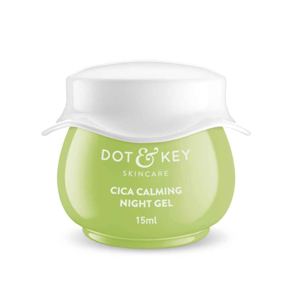 Buy Dot & KeyCica Calming Skin Renewing Night Gel (15 ml) - Purplle