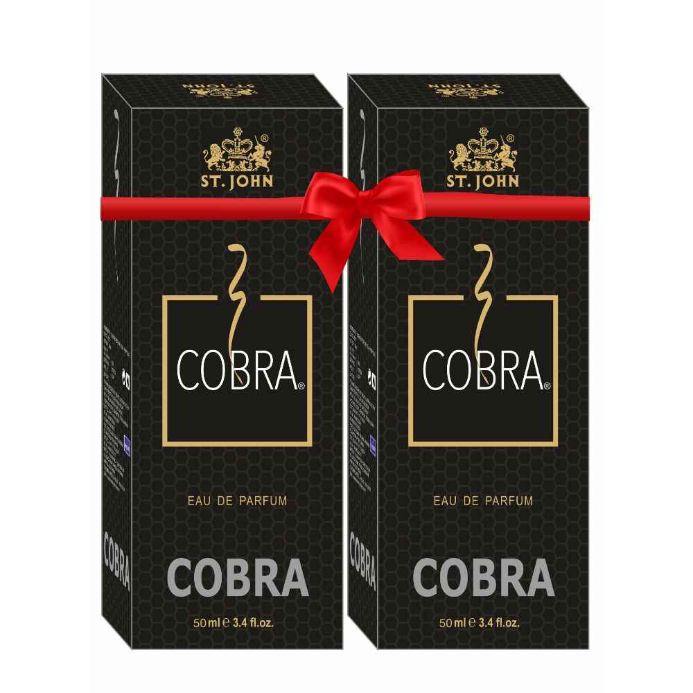 Buy ST-JOHN Cobra Eau De Parfume for Men Long lasting Perfume 50ml Each (Pack of 2) - Purplle