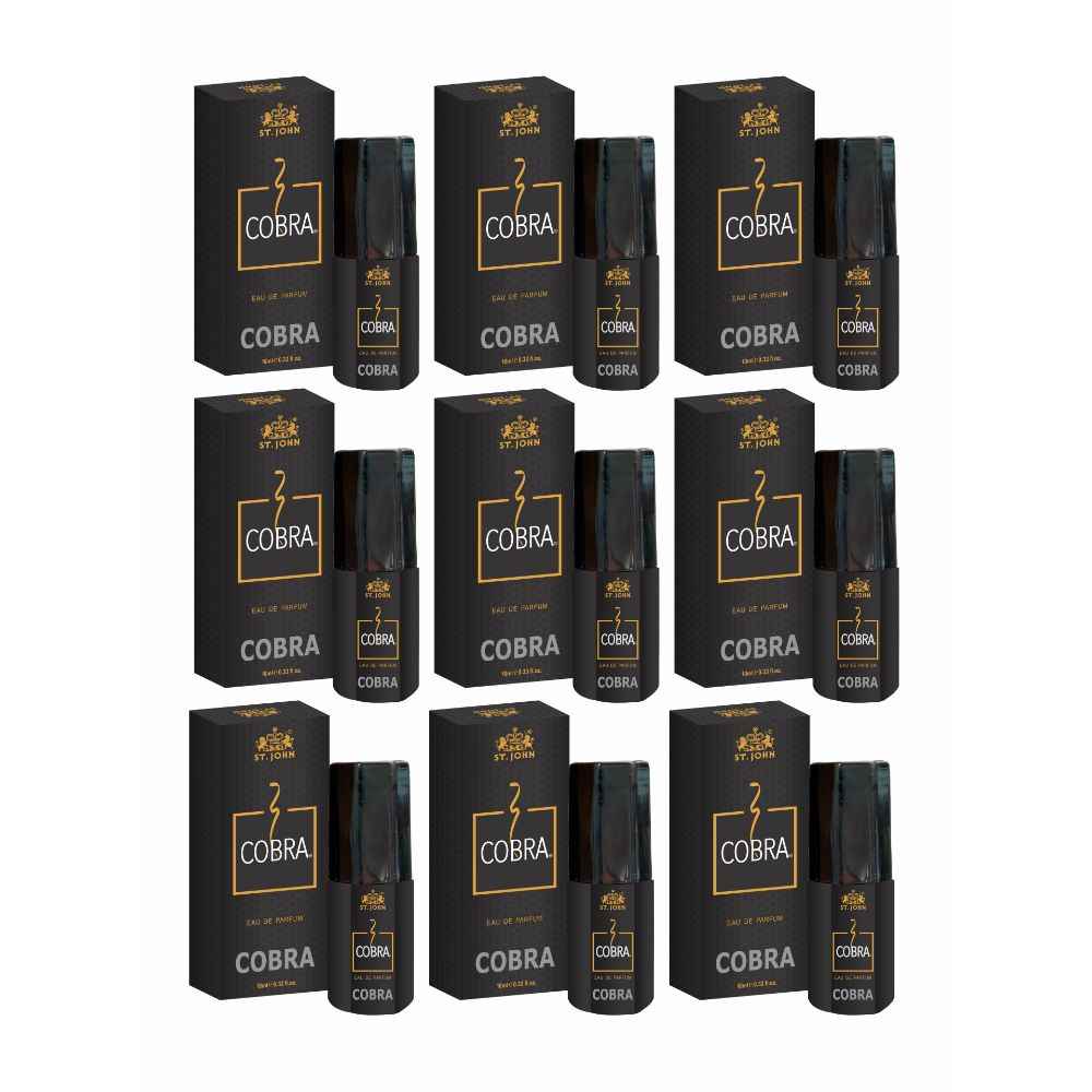 Buy St John Cobra Eau de Perfume For Men & Women 10ml-Pack of 12 - Purplle