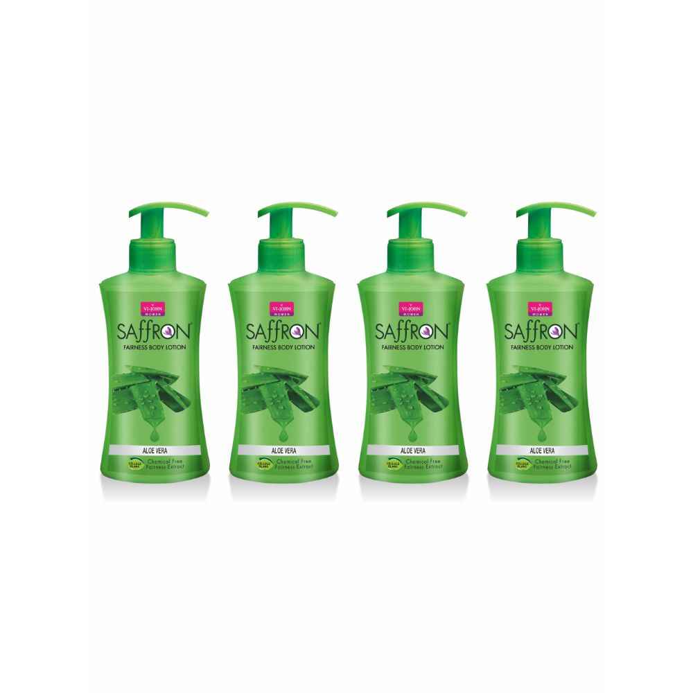 Buy VI-JOHN Women All Skin Types Aloevera Fairness Body Lotion 250ml Each For Women (Pack of 4) - Purplle