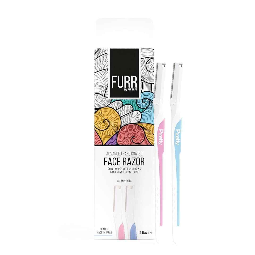 Buy FURR Face Razor for Women - 2N|Razor For Eyebrows, Upper Lip, Forehead, Chin| |Effortless Hair Removal Experience with Japanese Blade | Can Be Used Up to 5 Times - Purplle