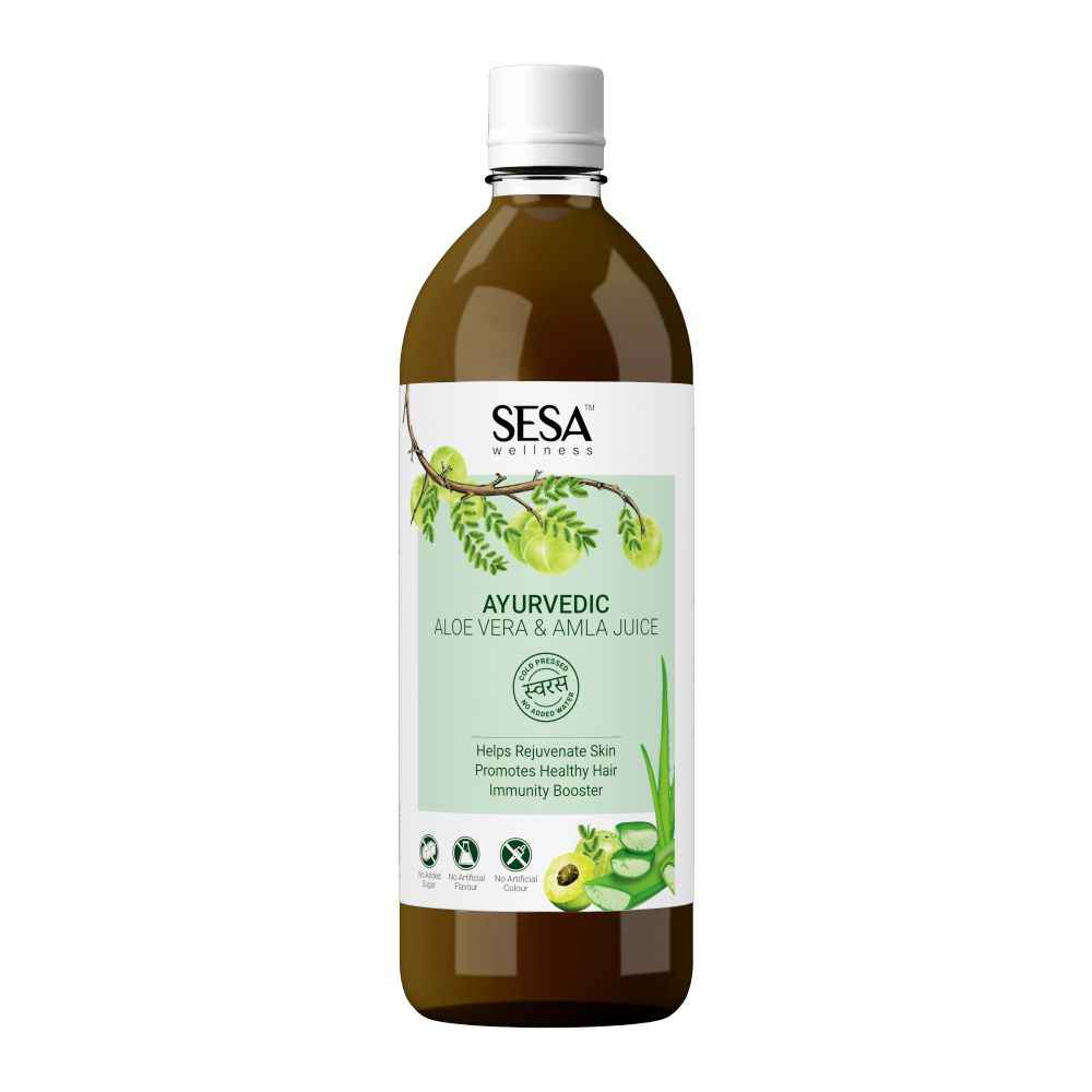 Sesa Ayurvedic Aloe Vera Amla Juice For Healthy Hair, Skin