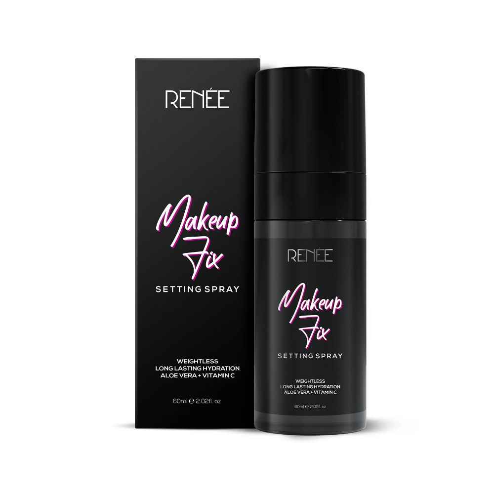 Buy Renee Makeup Fixer Setting Spray 60 ml, Infused With Aloe Vera & Niacinamide, Prevents Cracks, Minimizes Pores & Fine Lines, Long Lasting & Weightless Formula - Purplle