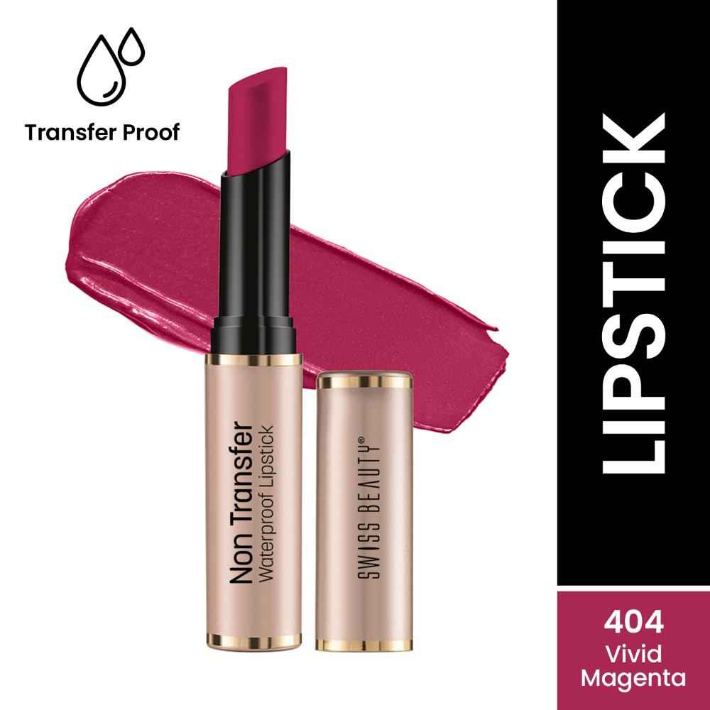Buy Swiss Beauty Non Trasfer Lipstick -Vivid-Magenta (3 gm) - Purplle