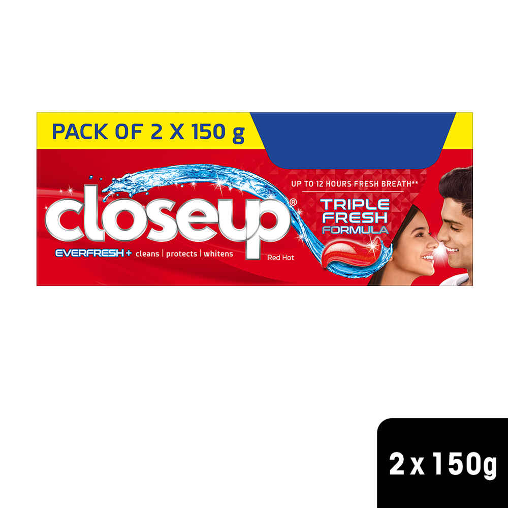 Buy Closeup Everfresh Red Toothpaste Hot 300g - Purplle