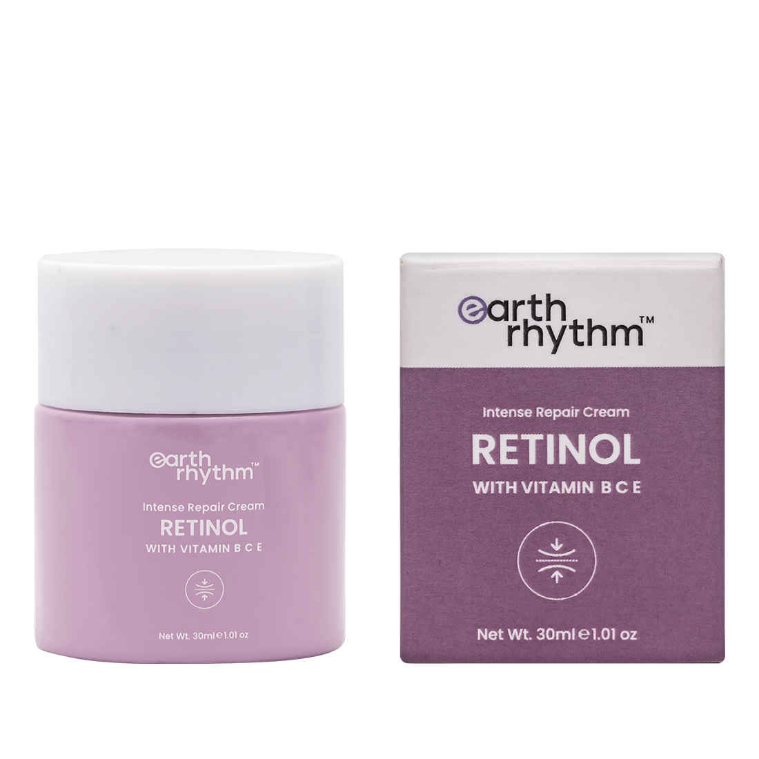 Buy Earth Rhythm Retinol Intense Repair Cream (Vitamin B C E) | Clears clogged pores, Gives radiant skin, Repairs skin damage | for All Skin Types | Men & Women - 30 ML - Purplle