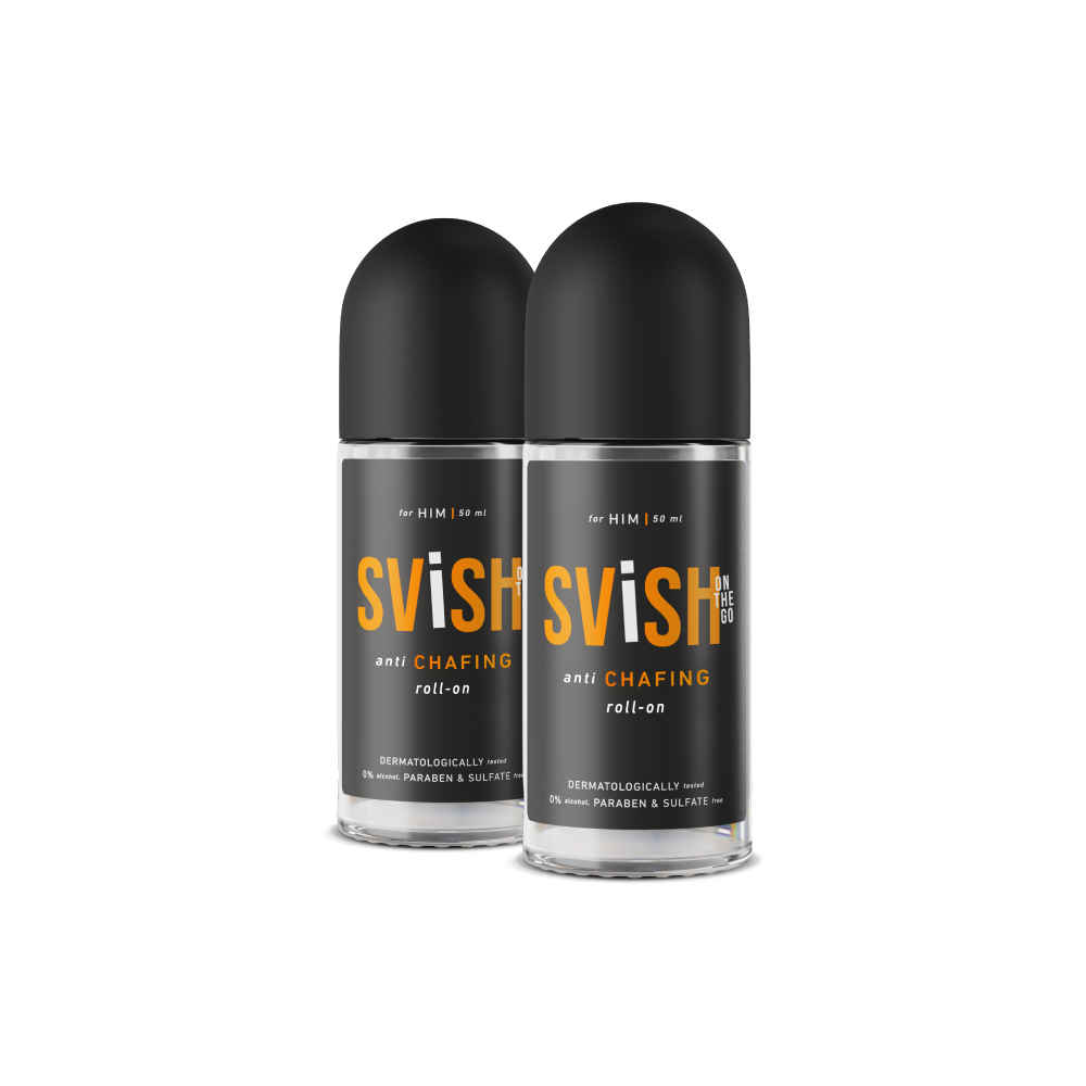 Buy Svish On The Go Anti chafing roll on for men - Dermatologically tested | Reduces Inner Thigh Rashes | 50 ml (pack of 2) - Purplle