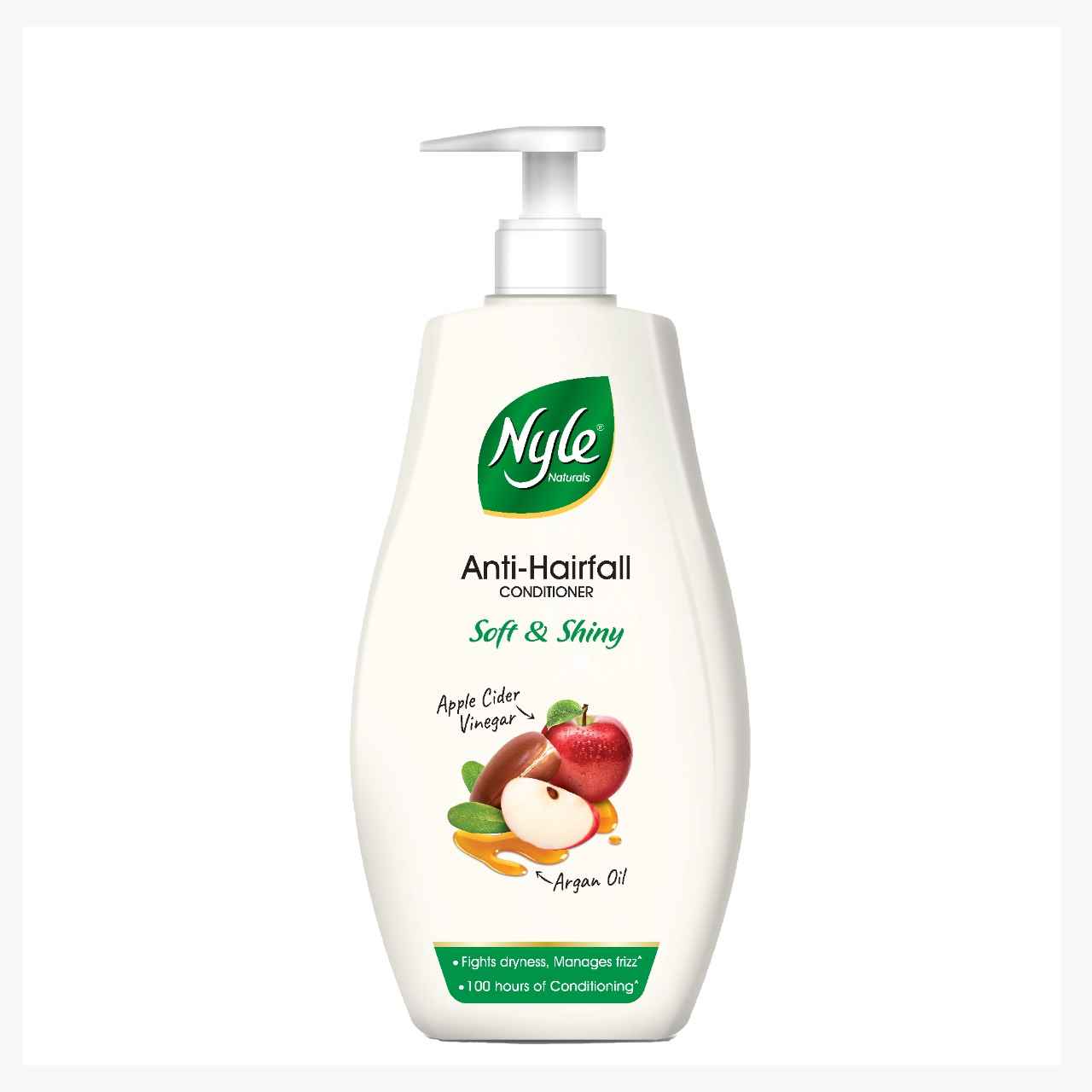 Buy Nyle Naturals Soft & Shiny 100H Conditioning Anti Hairfall Conditioner, Fights dryness & Manages Frizz,Paraben & Sulphate free, 180ml - Purplle