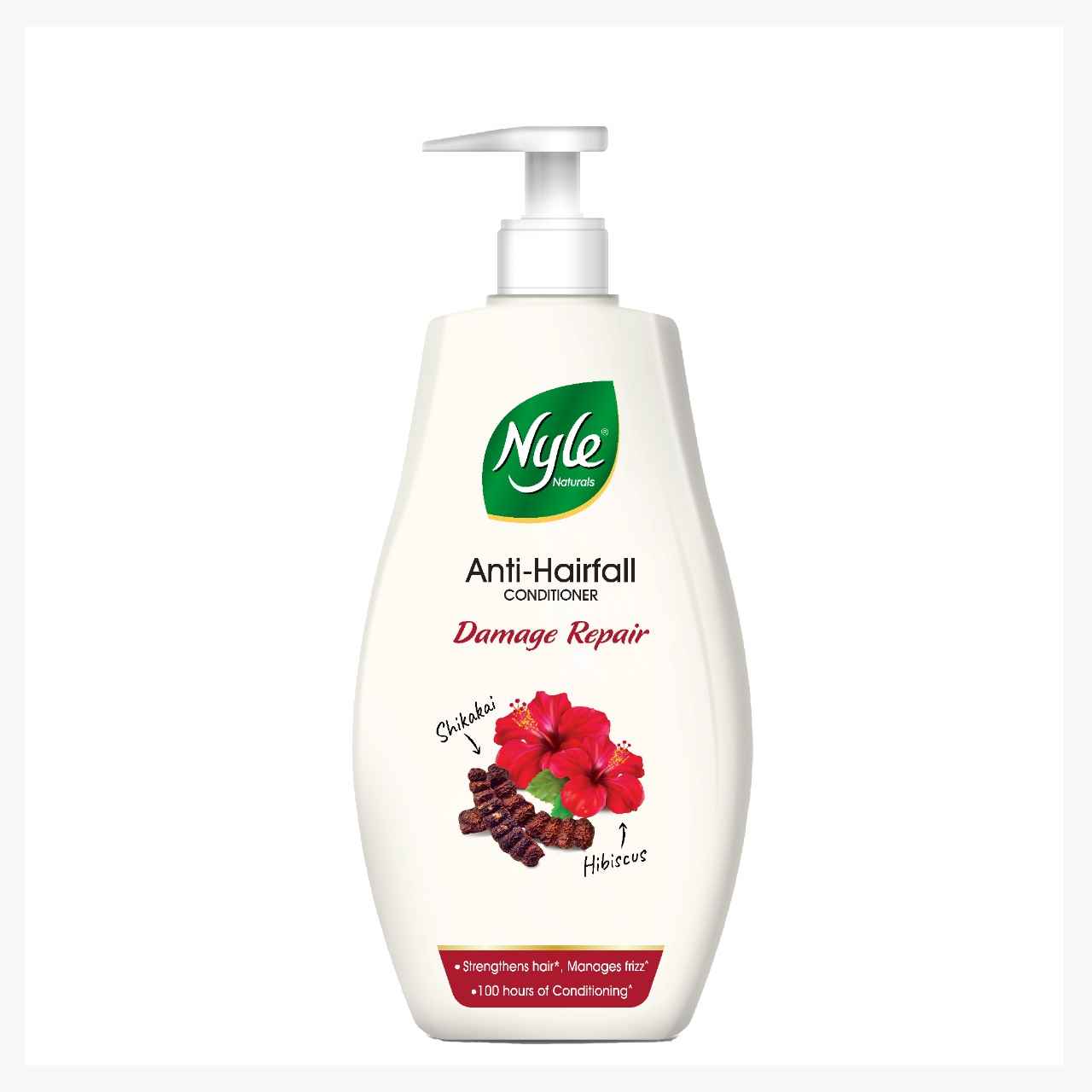 Buy Nyle Naturals Damage Repair 100H Conditioning Anti Hairfall Conditioner, Strengthens Hair & Manages Frizz,Paraben & Sulphate free, 180ml - Purplle