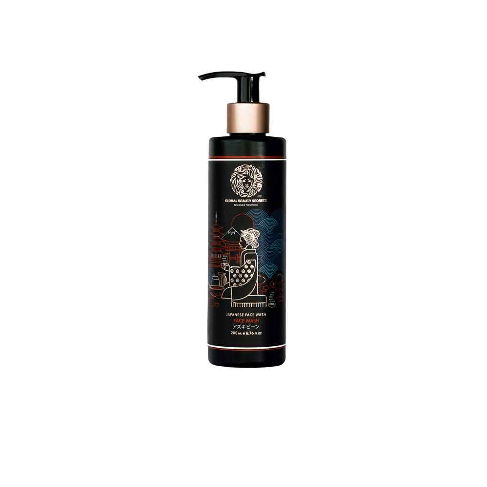 Buy Global Beauty Secrets Japanese Adzuki Bean Face Wash (200ml) - Purplle