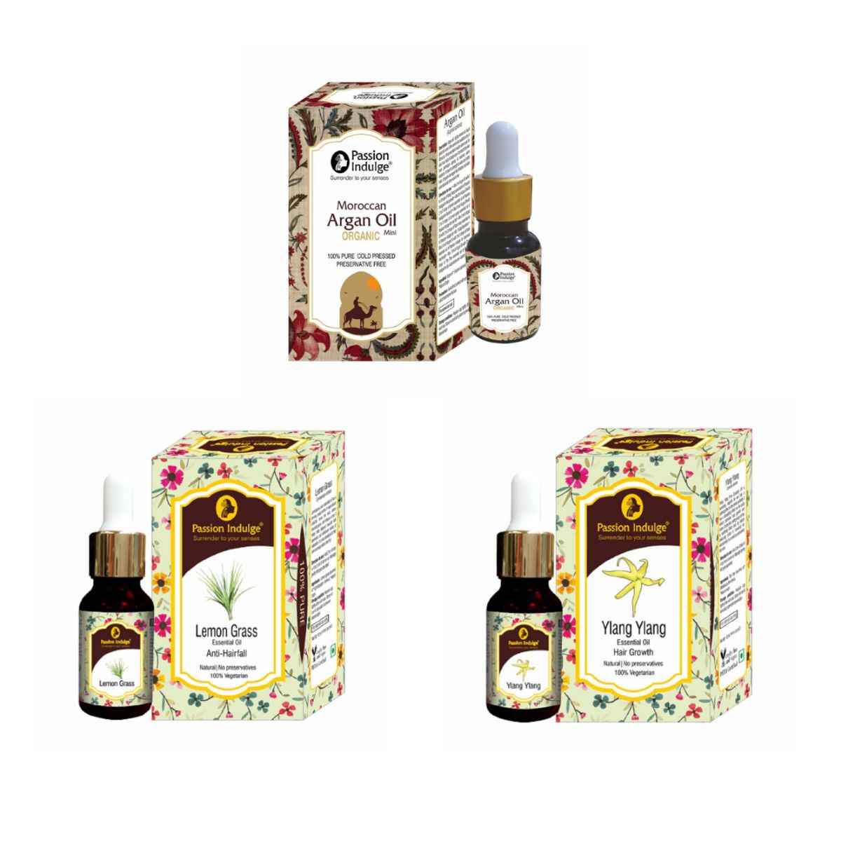 Buy Passion Indulge HAIR FALL CONTROL KIT- improve hair growth and control Hair fall Pack of 3 - Purplle