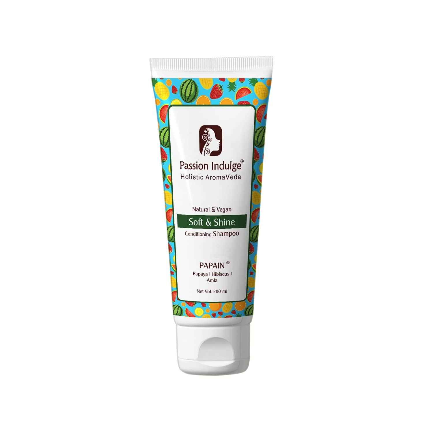 Buy Passion Indulge PAPAIN CONDITIONING SHAMPOO For soft and supple 200 ml - Purplle