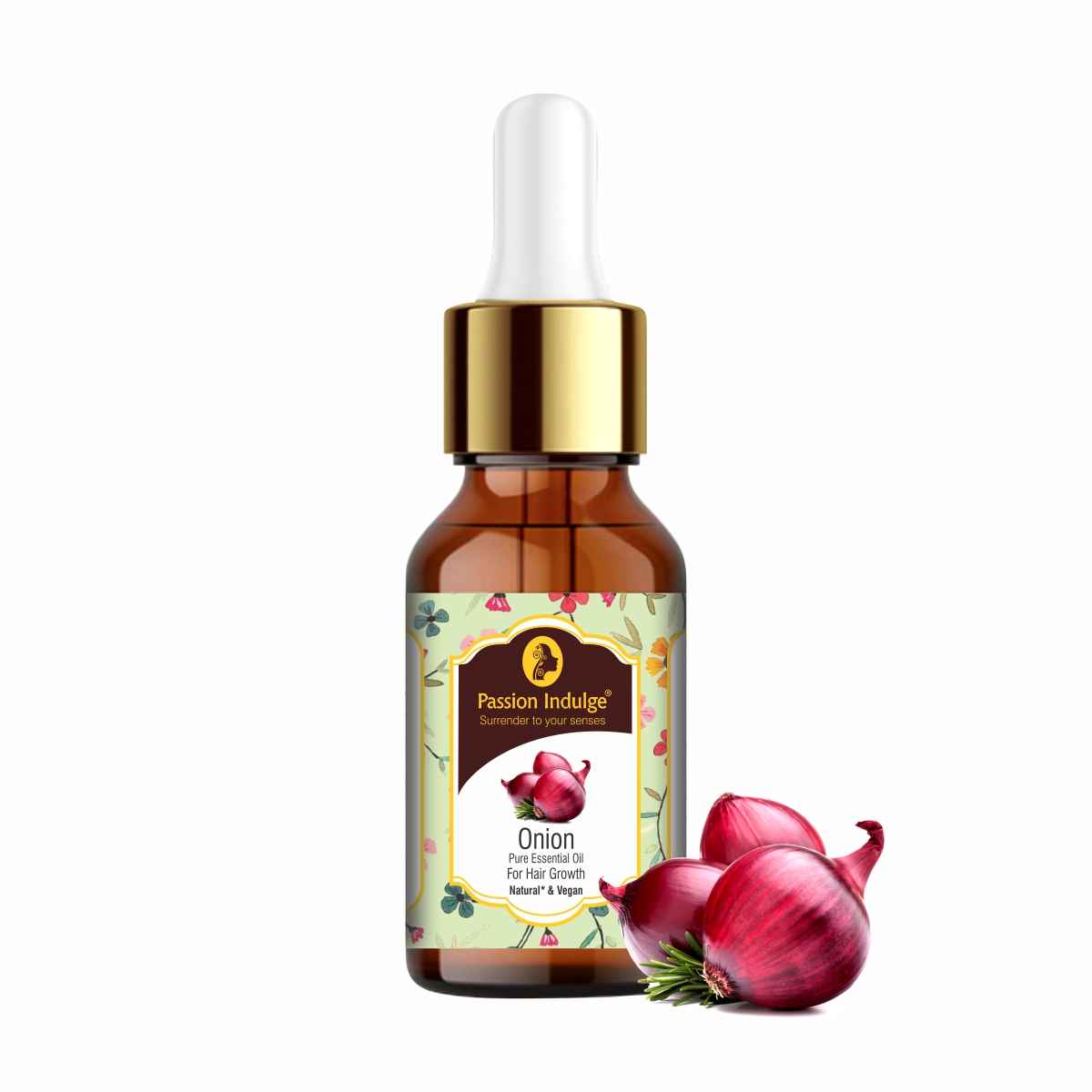 Buy Passion Indulge Onion Essential Oil support hair growth by increasing in strength & volume - 10 ml - Purplle