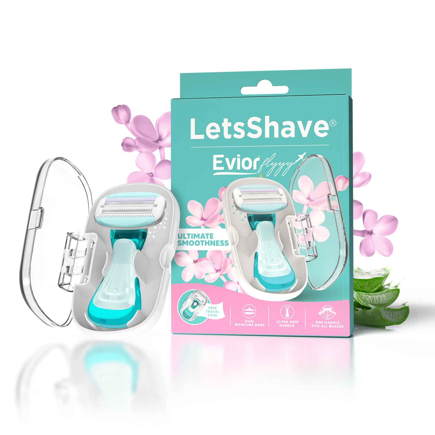 Buy LetsShave Evior Flyyy Compact Razor for Women - 1 Pc - Purplle