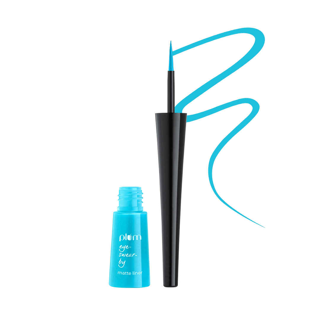 Buy Plum Eye-Swear-By Matte Liner | Water-Proof | Quick Drying | 100% Vegan & Cruelty Free | 02 Sky High - Purplle
