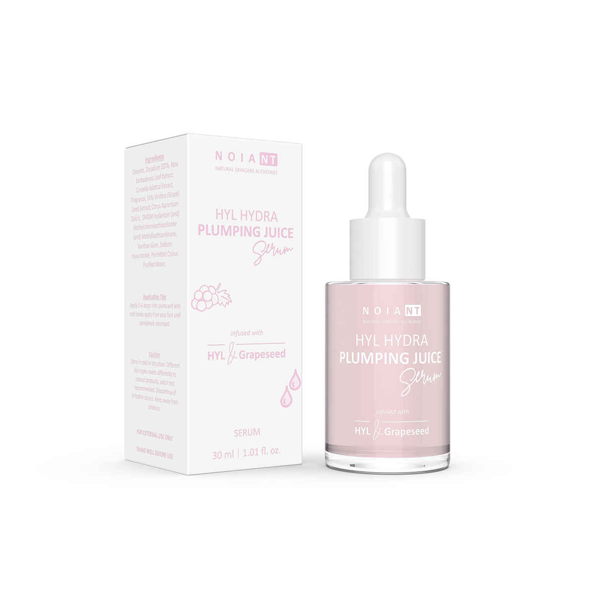 Buy Noiant Hyl Hydra Plumping Juice Serum infused with Hyl & Grapeseed | Light Weight Non Greasy | Moisturizing | Anti Ageing Serum | Hydrating Face serum for Women & Men | Improves Skin Radiances, Repair Skin, Glowing Skin - 30ml - Purplle