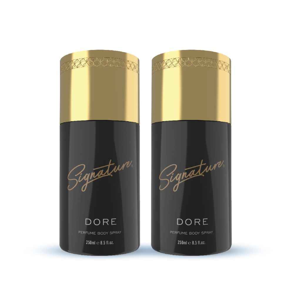 Buy Signature Dore Perfume Body Spray - 250 ml| For Men & Women|Premium Long lasting Fragrance|Nice for ocassional or casual wear|Pack of 2 - Purplle