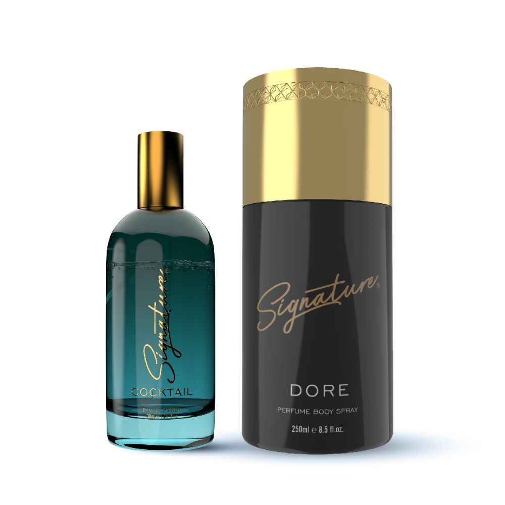 Buy Signature Dore Perfume Body Spray - 250 ml & Signature Cocktail Perfume - 30 ml|Eau De Parfum |For Women|Premium Long lasting Fragrance |Nice for ocassional or casual wear|Combo of 2 Perfume - Purplle