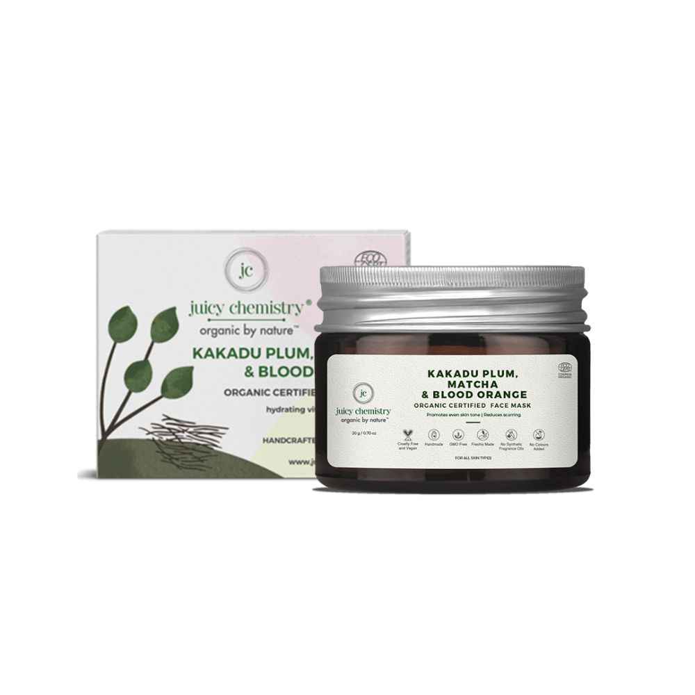 Buy Juicy Chemistry Kakadu Plum, Matcha & Blood Orange -Organic Face Mask-20 gm/0.70oz - Purplle